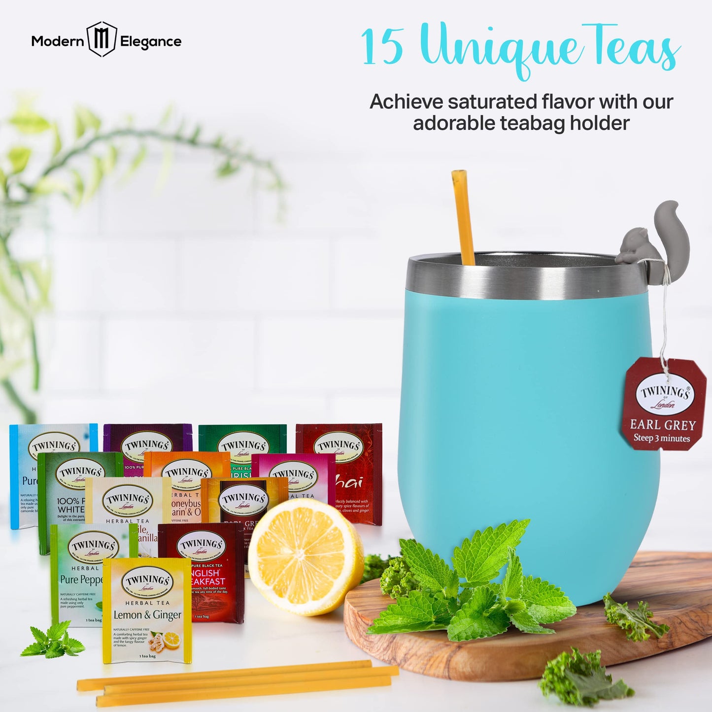 Mothers Day Gifts For Mom Gift Set With Kettle - 31-Piece Sampler For Tea Lovers With Insulated Mug, Gourmet Blends & Accessorie
