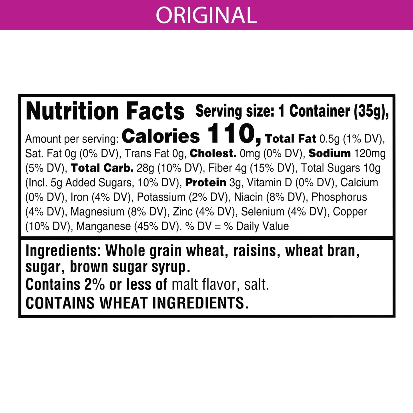 Kelloggs Raisin Bran Breakfast Cereal Cups, Fiber Cereal, Original, 1.25 oz (Pack of 96)