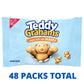 Teddy Grahams Honey Graham Snacks, 48 Total Snack Packs (4 Boxes)