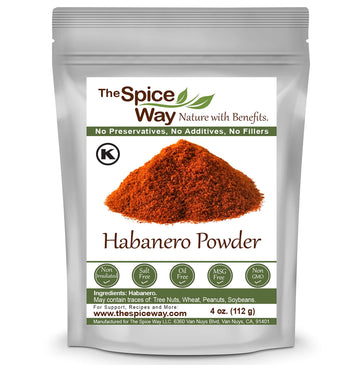 The Spice Way Habanero Ground Pepper - Premium Seasoning, 4 oz