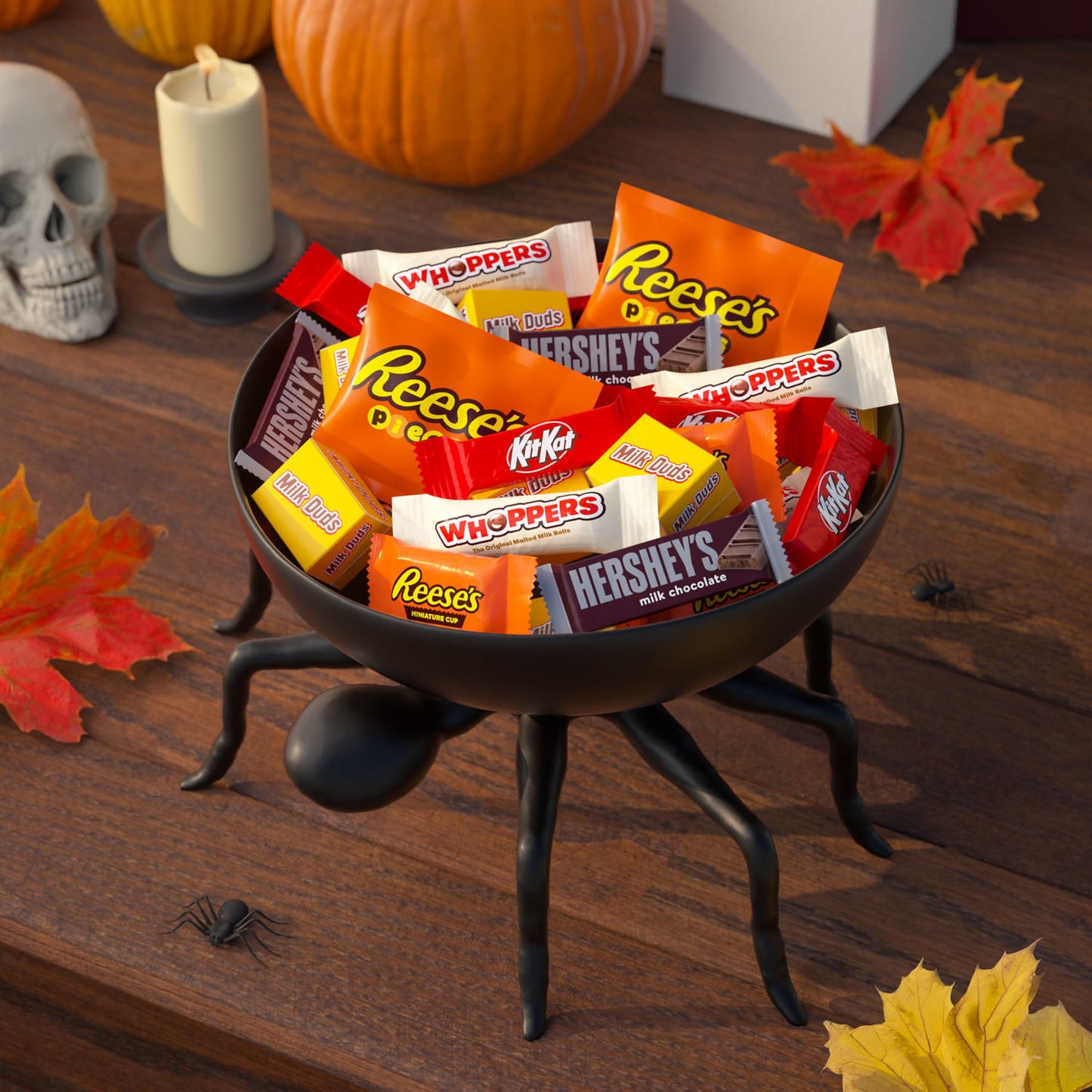 HERSHEYS Assorted Flavored  Halloween Candy Bulk Bag  52.86 oz (155 Pieces)