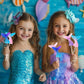 ZOFIA SWEET Mermaid Lollipops 24pk, Multi Color Mermaid Tail Candy for Birthday Party Favors