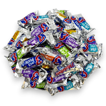 3 Musketrs Fun Size Milk Chocolate Candy Bars-1.5 lbs Individually Wrapped Rich and Creamy Milk Chocolate Bars-Perfect for Shari