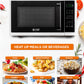 Commercial Chef Small Microwave 09 Cu Ft Countertop Microwave With Digital Display, White Microwave  10 Power Levels, Outstandin