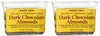 Trader Joe's Sea Salt & Turbinado Sugar Dark Chocolate Almonds 10 oz Pack of 2