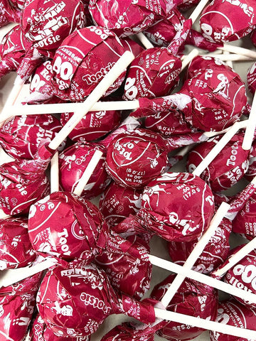 Red Raspberry Only Tootsie Pops Bulk Candy 60 Count Lollipops Suckers Variety Value Pack Aprox. 2.5 Lbs (40 Oz) Packaging Might