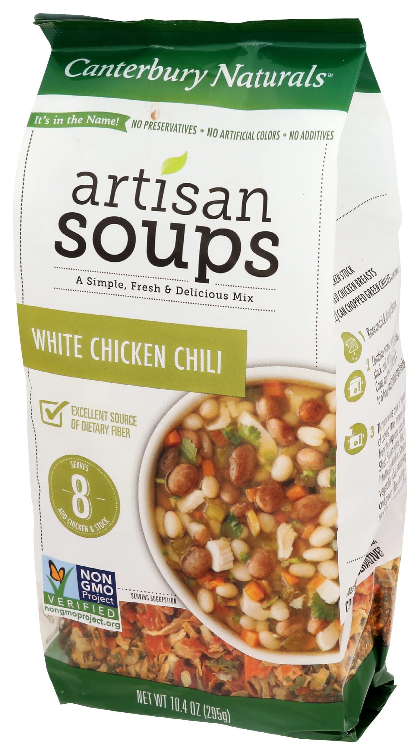 Canterbury Naturals Artisan Soup Mix, White Chicken Chili, Non-Gmo, Makes 8 Servings (10.4 Ounce (Pack Of 3))