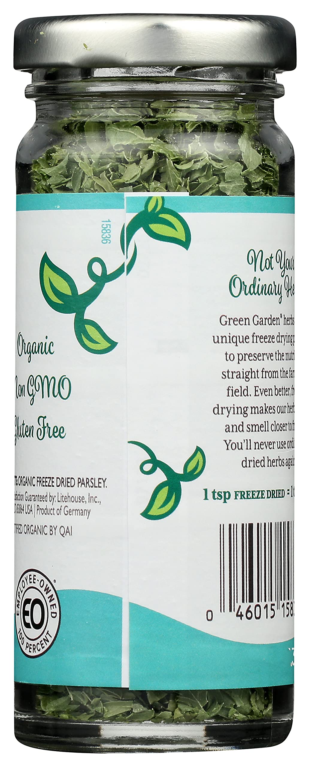 Green Garden Freeze-Dried Organic Parsley - Freeze-Dried Parsley Fresh, Parsley Organic, Dried Fresh Parsley, Parsley Flakes, Gl