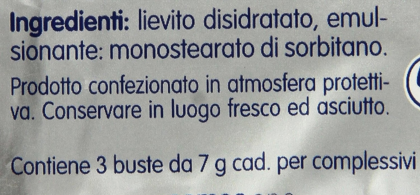 Paneangeli Mastro Fornaio Yeast For Pizza 3 Envelopes, 3 Count (Pack Of 3)
