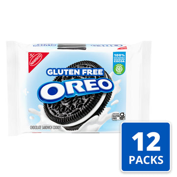 OREO Gluten Free Chocolate Sandwich Cookies, Gluten Free Cookies, 12 - 13.29 oz Packs