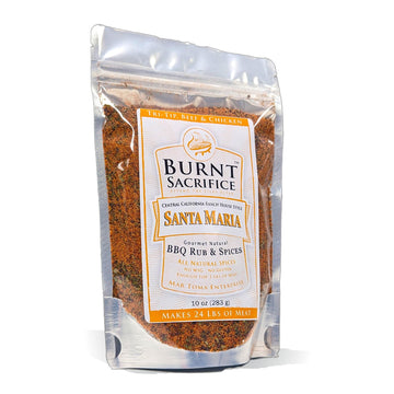 Burnt Sacrifice Santa Maria Style Gourmet BBQ Dry Rub Spice Seasoning (10 OZ Bag Makes Over 20 Pounds) All-Natural, Tri-tip Bris