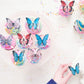 Gyufise 40Pcs Edible Butterfly Cake Decorations Butterfly Cupcake Topper Edible Wafer Paper Butterflies Edible Butterfly Cake Cu