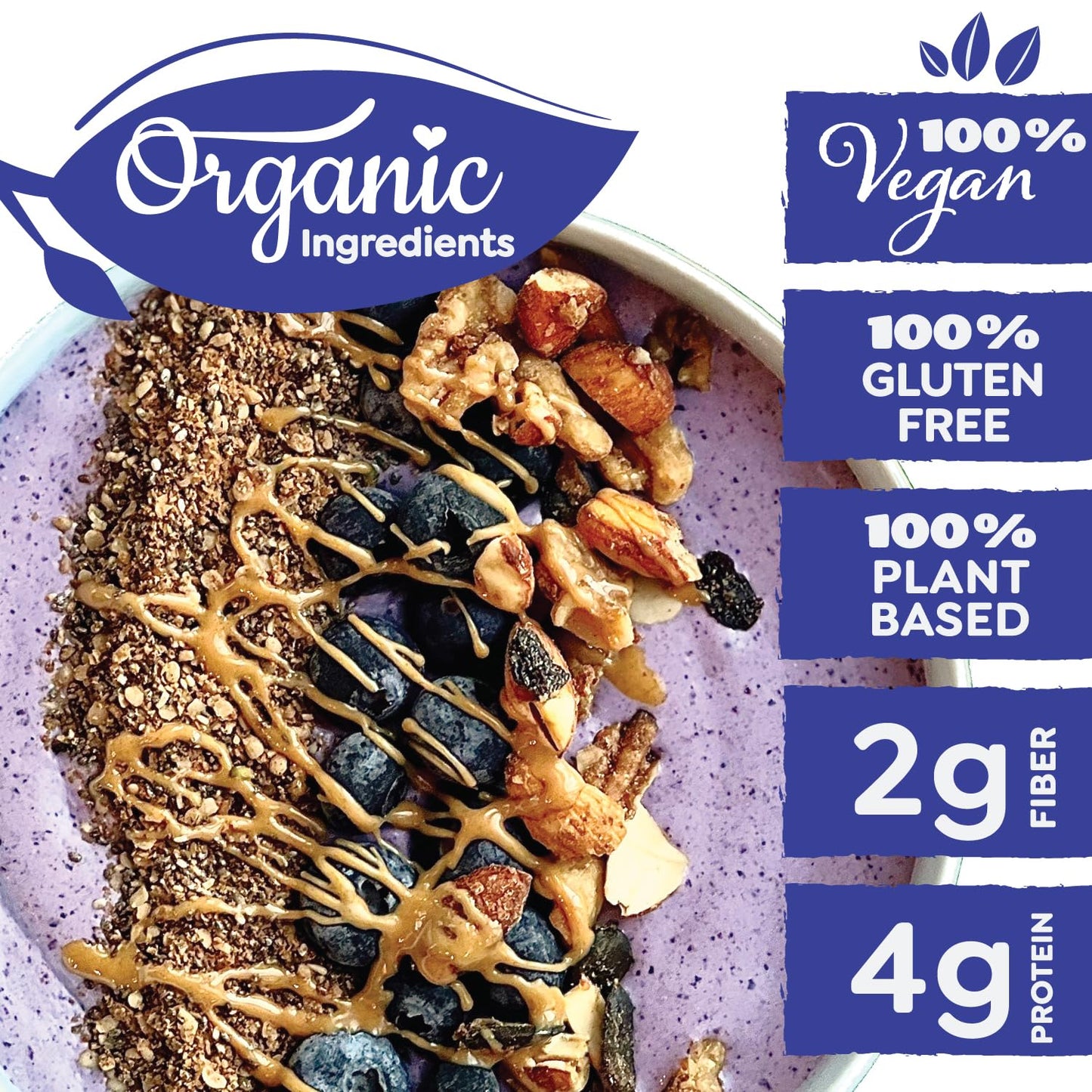 Witzi'S Grain Free Granola, Banana Berry, 5Oz (Pack Of 3), Made With Almonds, Banana & Blueberries, Vegan, Keto, Gluten Free, He
