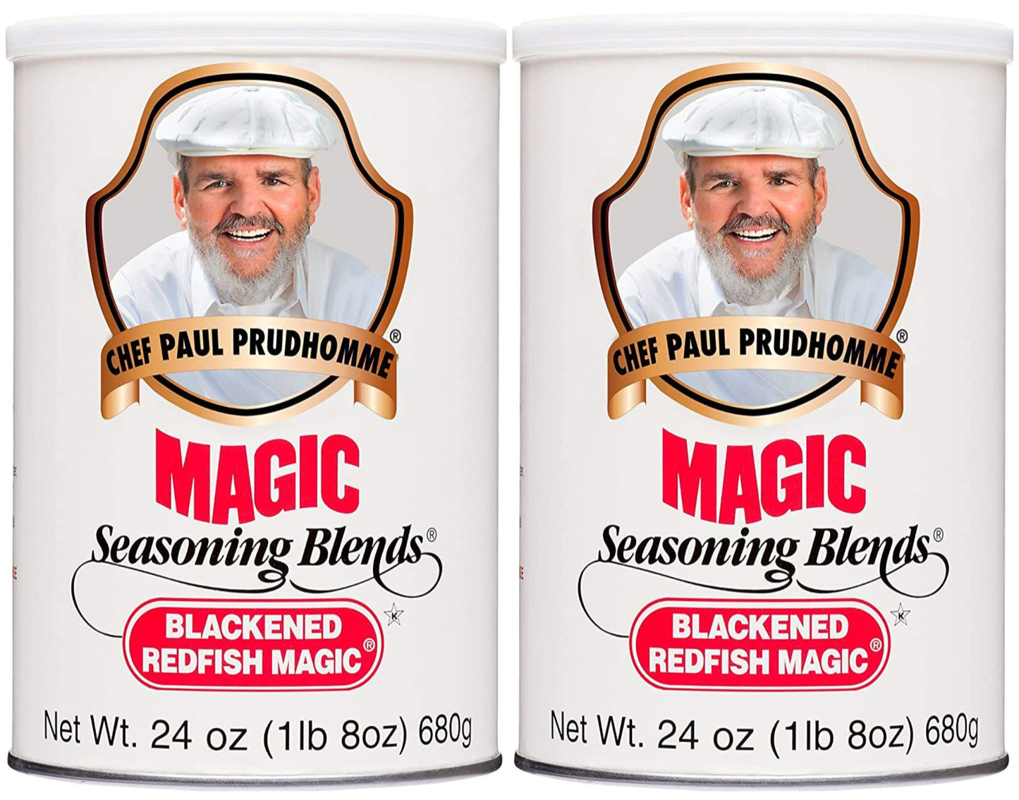 Chef Paul Blackened Redfish Magic Seasoning, 24-Ounce Canisters (Pack Of 2)