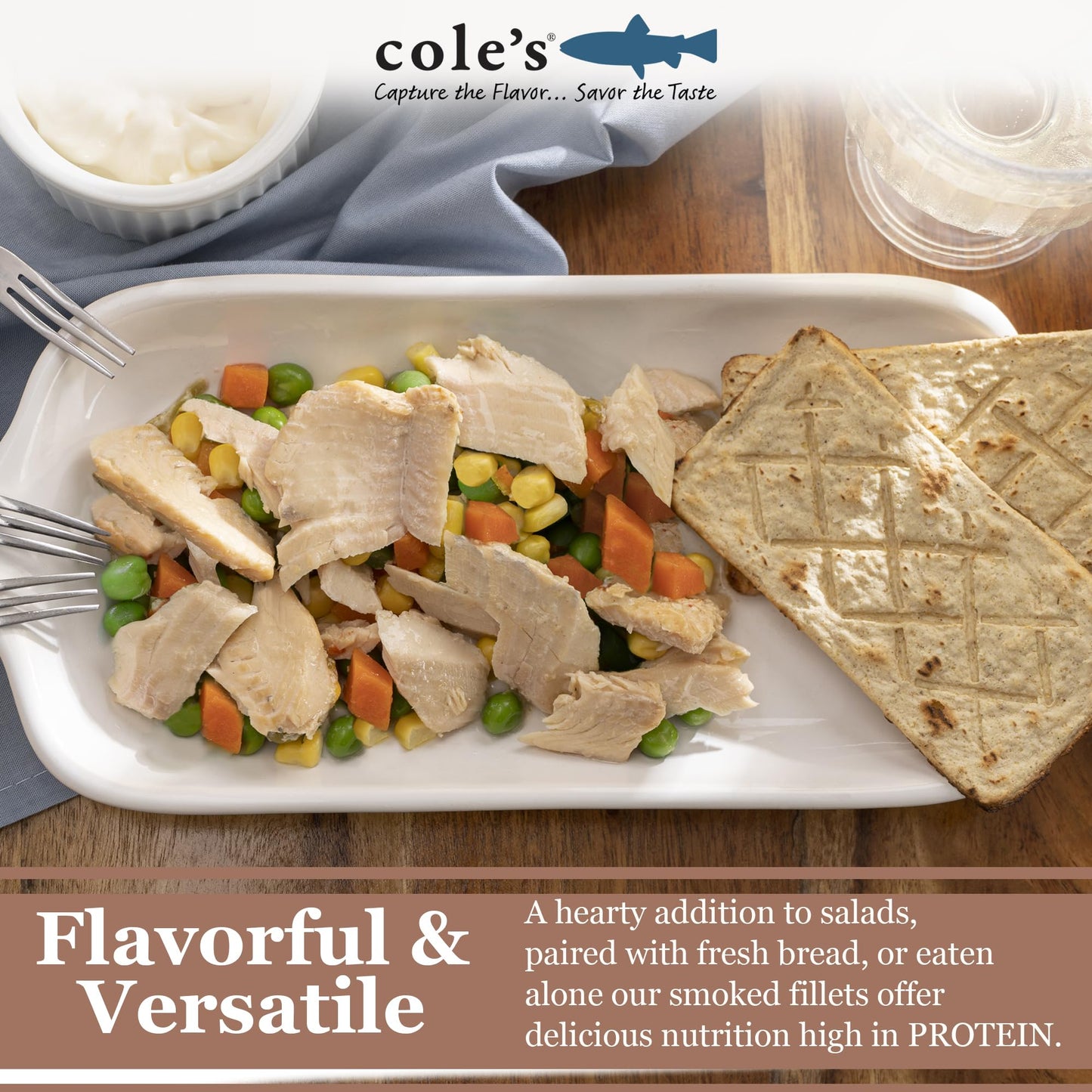 Cole’S Open & Eat Meals Variety Pack | 5.6 Oz Hand-Packed Smoked Salmon & Trout With Quinoa & Vegetables | Ready To Eat Meals | High Protein - 12 Pack