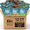 Kibo Veggie Chips Variety Pack - 7g Plant-Based Protein, Sea Salt, Hot Chipotle & Sour Cream & Onion - Gluten & Dairy-Free, Vega