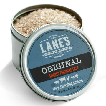 Lanes Smoked Salt - Premium Gourmet Finishing Sea Salt, Naturally Infused with Apple, Cherry & Maple Wood, 6 oz