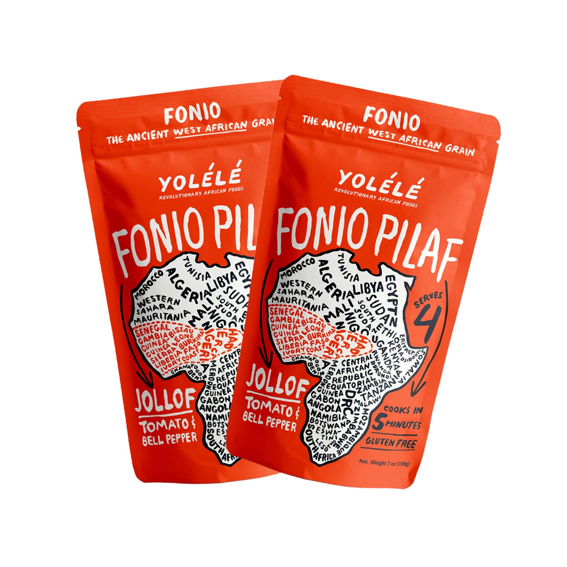 Yol  l   Fonio Grain Pilaf Mix African Supergrain Ancient Grains Organic Gluten-Free Non GMO Vegan Protein Super Food Paleo-Frie