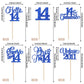 Rssta i 14th Birthday Cupcake Toppers, 24 Pack, Vintage 2011 Design, Blue
