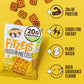 Lenny & Larry'S Boujie Mustard Fitzels- Savory Pretzel Snacks Incredibly Tasty, High Protein, Salty, Vegan, Kosher 20 G'S Of Plant Based Protein 8 (Eight) Bags, 3 Oz Each