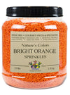 Bright Orange Sprinkles, Shimmery Sugar Sprinkles for Baking and Decorating, 2.9 Lb Canister (Pack of 1)