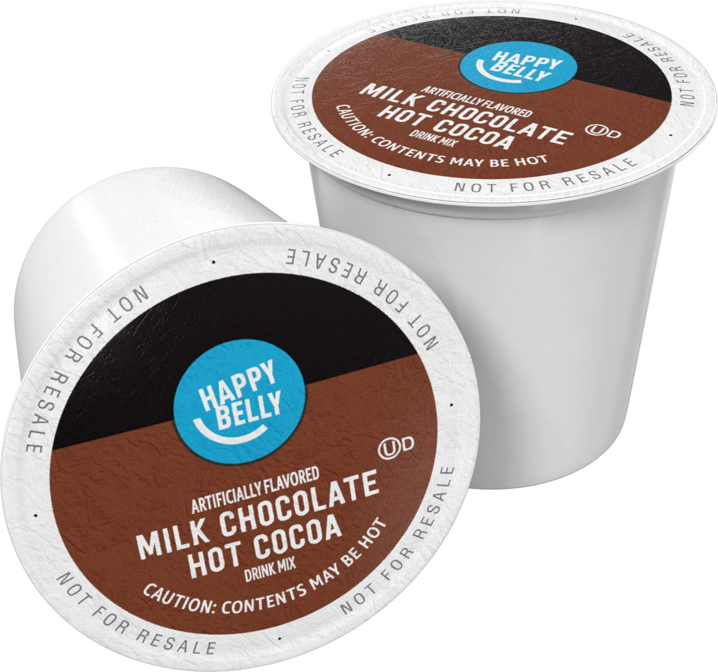 Happy Belly Hot Cocoa Pods, Milk Chocolate, 24 Count, Rich Brown