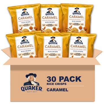 Quaker Rice Crisps, Gluten Free, Caramel, 0.91 Oz, 30 Count