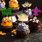 24Pcs Mardi Gras Cupcake Toppers Glitter Masquerade Cake Picks Mardi Gras Party Baby Shower Birthday Party Cake Decorations Supp