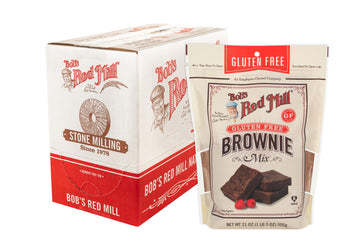 Bobs Red Mill Gluten Free Brownie Mix, 21 Oz Bag (Pack of 4) - Kosher