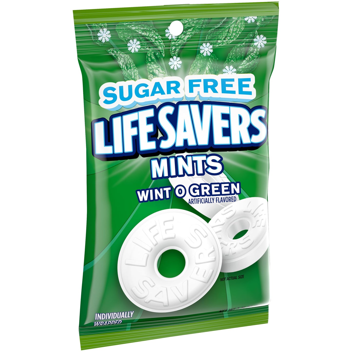Sugar Free Lifesavers Wint O Green Mint, 2.75 oz (Pack of 4) - Wintergreen Breath Mints by The Hampton Popcorn Company