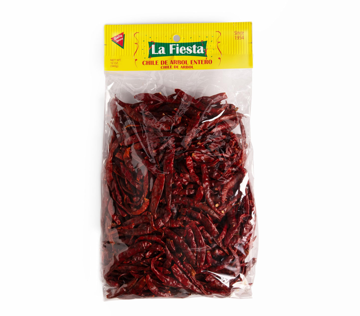 La Fiesta Arbol Dried Whole Chile Pods, 12 oz Bag - Spicy Heat for Salsas, Marinades, and Stews - Authentic Flavor - Trusted Sin