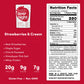 Oats Overnight Breakfast Shake - Strawberries & Cream - 20g Protein, Gluten Free - 2.7 oz per meal (8 Pack + BlenderBottle)