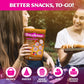 Drizzilicious Mini Rice Cakes Very Berry - Rice Crisps, Healthy Snack For Mature-Themeds And Kids, Flavored Rice Cakes, Vegan, Gluten Free, Allergen Free, Only 90 Calories Per Bag - .74 Oz (Pack Of 10)