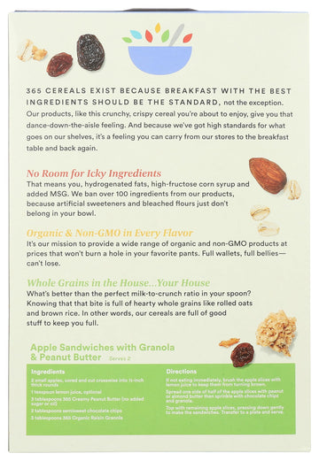 365 by Whole Foods Market, Organic Raisin Granola, 17 Ounce