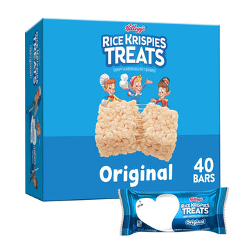 Kellogg'S Rice Krispies Treats Crispy Marshmallow Squares Original, 0.78 Oz, 40 Ct