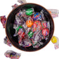 Assorted Individually Wrapped Gumballs - 100 Pieces Of Fresh Assorted Fruit Flavor Gumballs