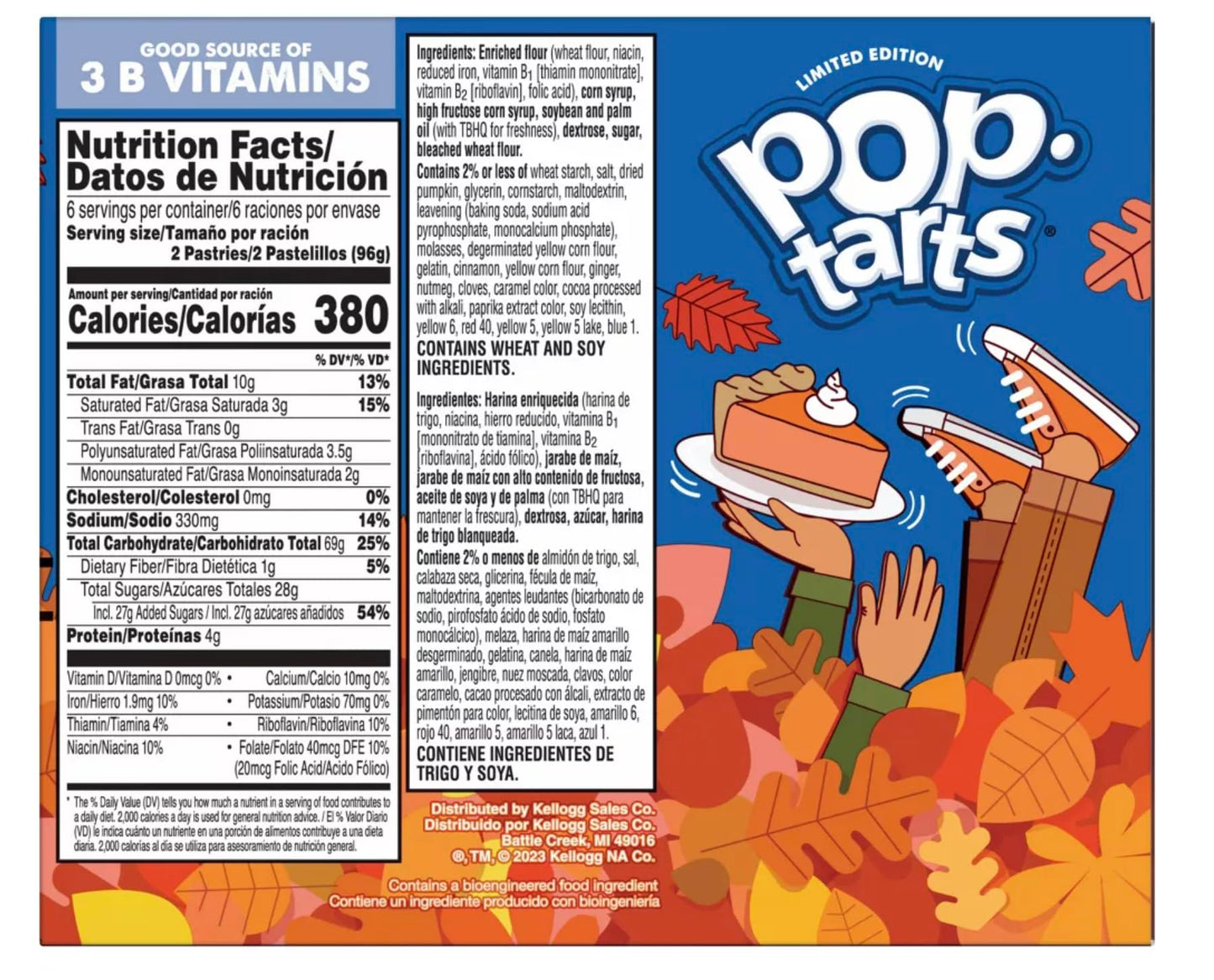 Pop-Tarts Frosted Pumpkin Pie Toaster Pastries, Limited Edition, 20.3 Oz (Pack of 12)