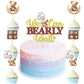 Cyodoos 25 PCS Baby Shower Bear Cupcake Toppers Baby Shower Cake Topper Decorations Supplies Jungle Animal Theme Baby Shower Bir