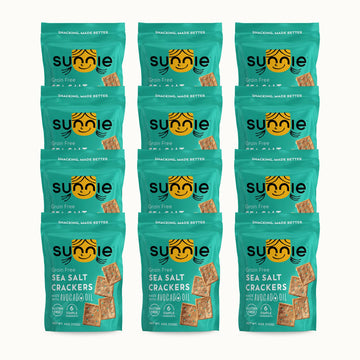 Sunnie Gluten Free ers  Healthy Grain-Free Sea Salt er  Snacks for Kids & mature-themeds  Made with Avocado Oil  Only 6 Ingredients  Vegan Snack  Low Calorie  4 Oz  Pack of 12