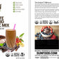 Sunfood Organic Chocolate Superfood Smoothie Mix - Vegan Protein Powder, Plant Protein Powder, Plant Based Pea Protein Blend wit