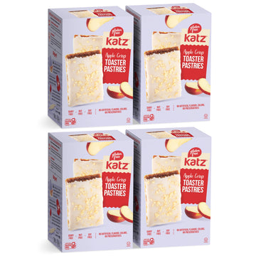 Katz Gluten Free Apple Crisp Toaster Pastries.Healthy Snacks For Mature-Themede & Kids. Free Of Dairy, Peanuts, Tree Nuts, And Sesame, No Artificial Color. Kosher Snacks 8Oz (4Pk)