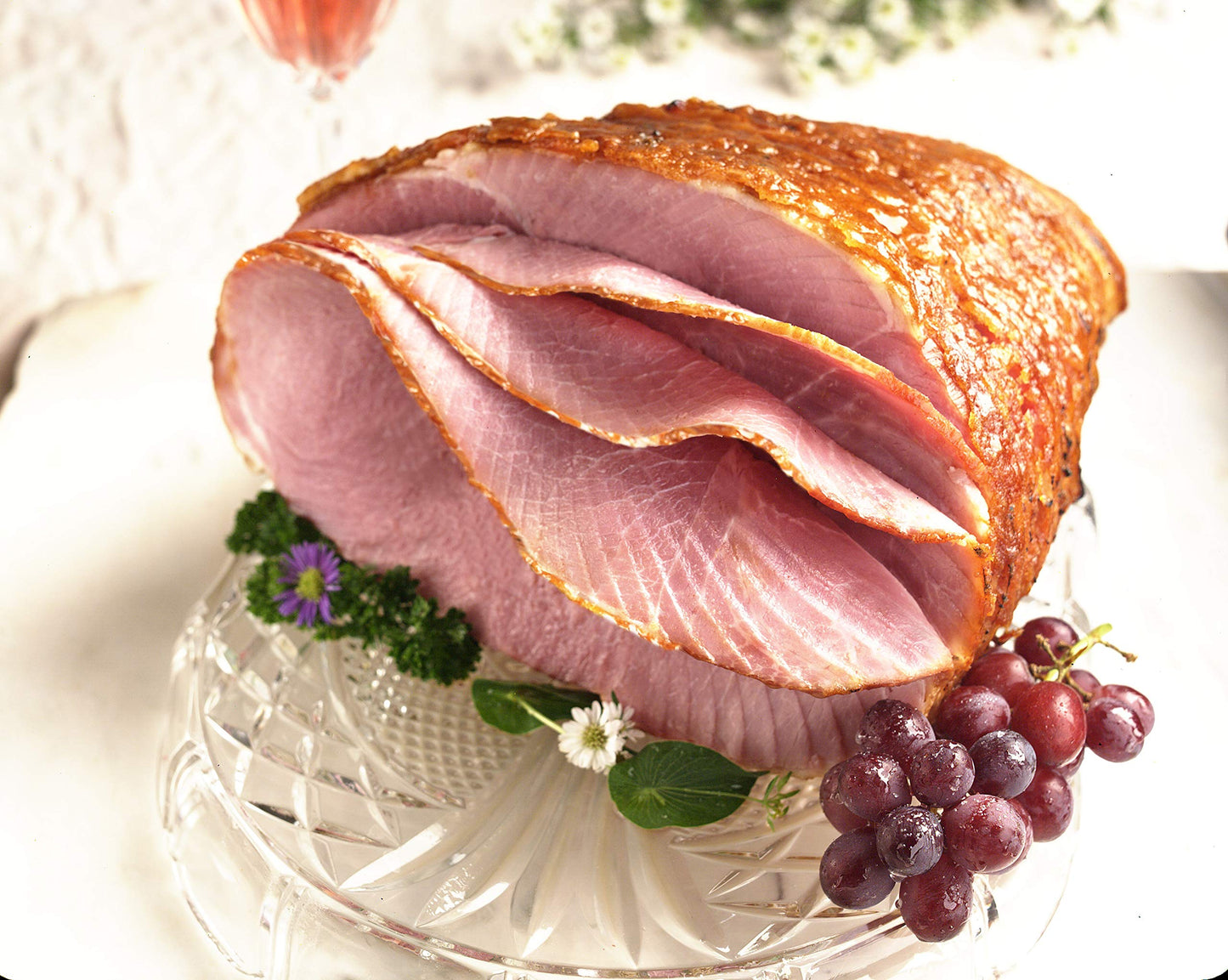 Holiday Ham Company Holiday Honey Glazed Spiral Sliced Ham, 7.5-8.5 lbs, Serves 12-14, 1 Count