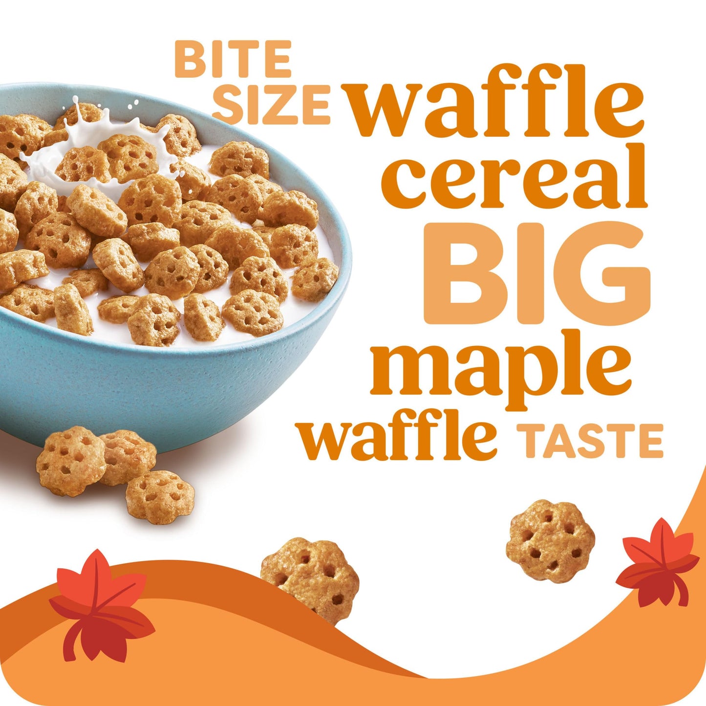 Kashi Breakfast Cereal  Whole Grain  Vegan  Maple Waffle Bites  12.7oz Box (1 Box)