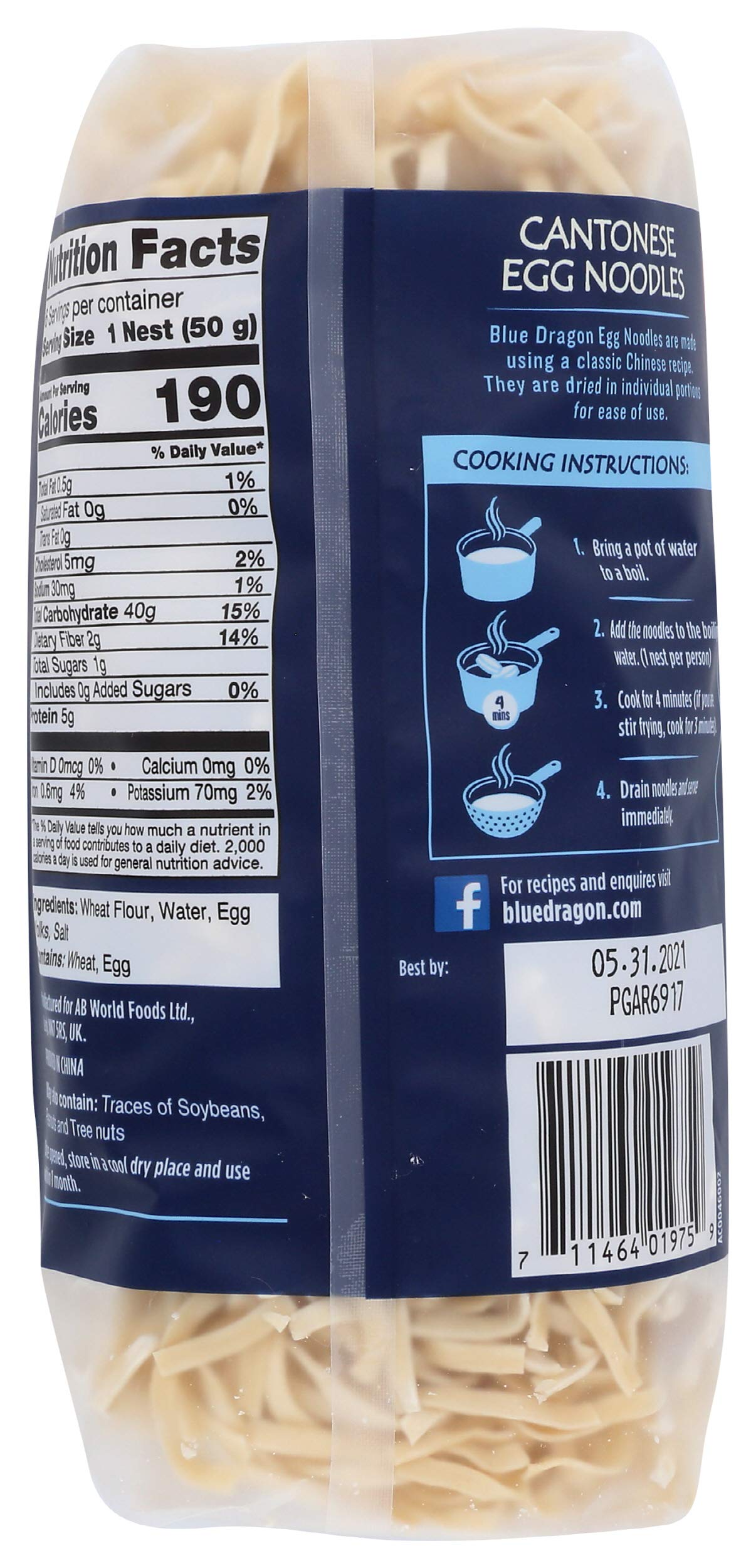 Blue Dragon, Noodle Egg Nest Medium, 10.58 Oz, (Pack Of 4)