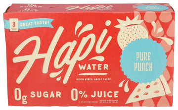 Hapi Drinks - Water Pure Punch - Case Of 4-8/6 Fluid Ounces