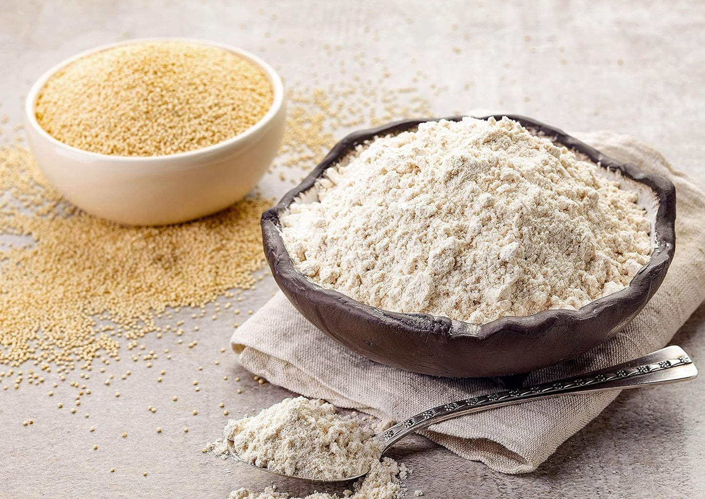 Food to Live Organic Amaranth Flour, 16 Pounds - Non-GMO, Fine Meal, Whole Grain Flour, Stone-Ground, Kosher, Vegan, Bulk Powder