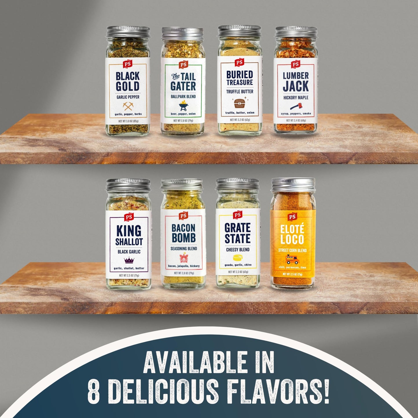 PS Seasoning Bacon   - Jalapeno Hickory Bacon Seasoning Powder - 2.8 oz - All-Purpose BBQ Dry Rub for Meats and Snacks