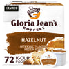 Gloria Jeans Coffees Hazelnut Flavored Medium Roast K-Cup Pods, 72 Count
