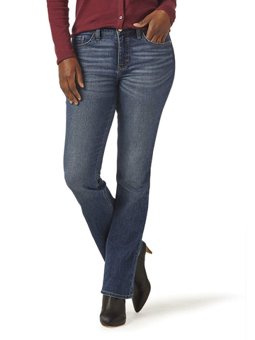 Riders By Lee Indigo Womens Midrise Bootcut Jean, Iron Blue, 14 Reg