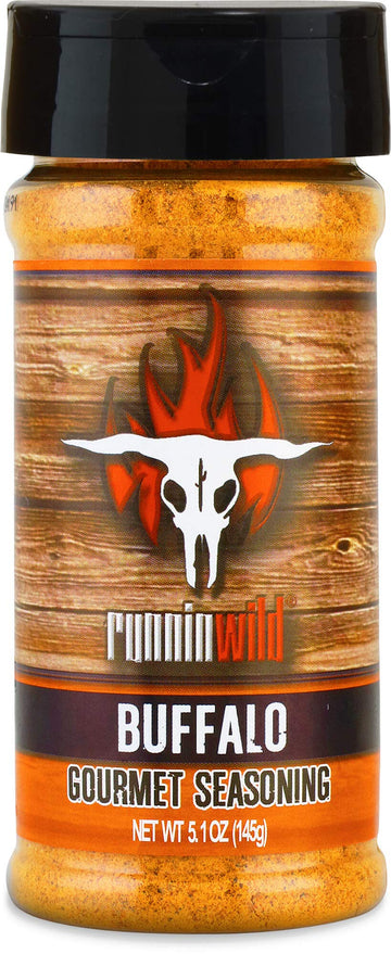 RunninWild Buffalo Wing Seasoning – Bold Gourmet Spice Rub for Chicken & Snacks, 5.1oz, No Artificial Flavors or MSG